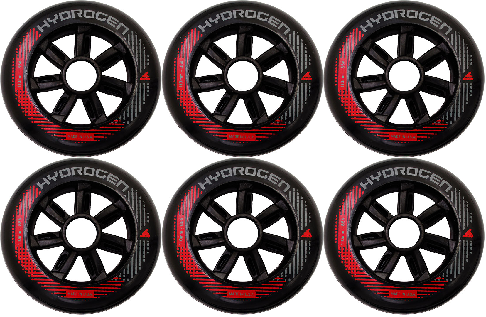 Artikelbild 1 des Artikels “HYDROGEN 110MM/85A 6er Pack Rollenset 2026 black “