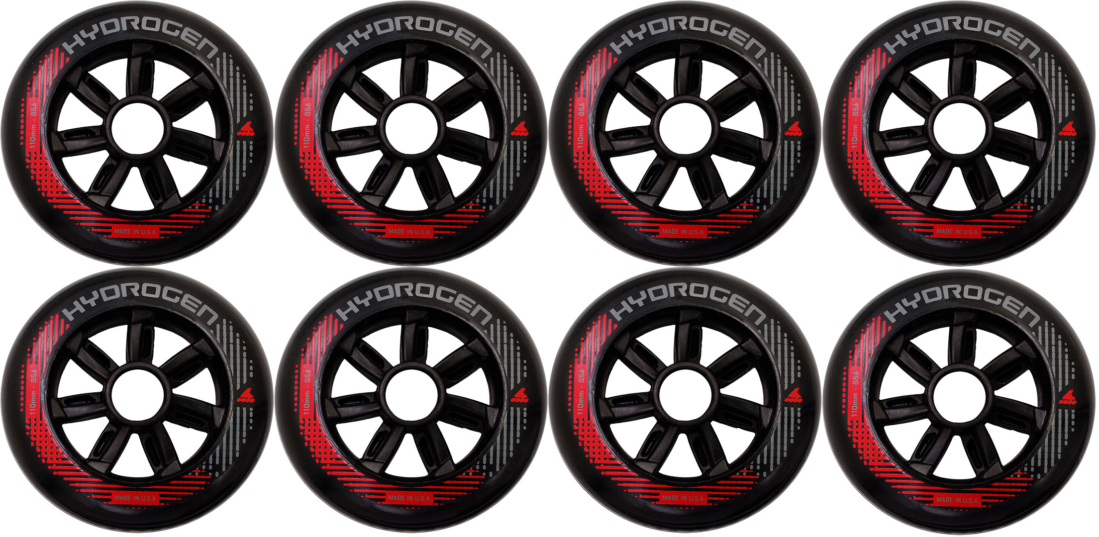 Artikelbild 1 des Artikels “HYDROGEN 110MM/85A 8er Pack Rollenset 2026 black “