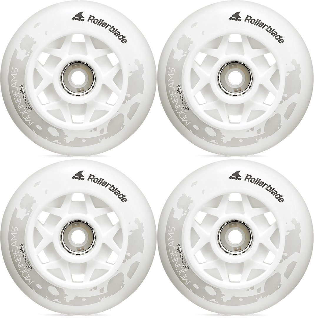 Product image 1 of the product “MOONBEAMS LED 90mm/85a 4-Pack Wheelset 2026 white ”