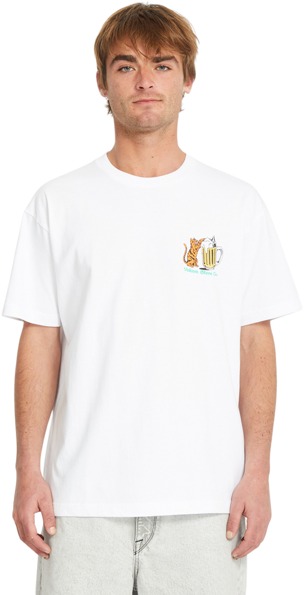 Product image 1 of the product “CURIOUS CAT T-Shirt 2025 white ”
