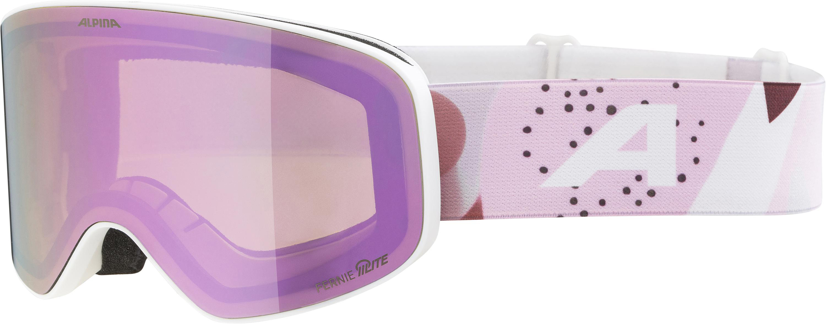 Product image 1 of the product “FERNIE Q-LITE Goggle 2026 white matt/rose mirror ”