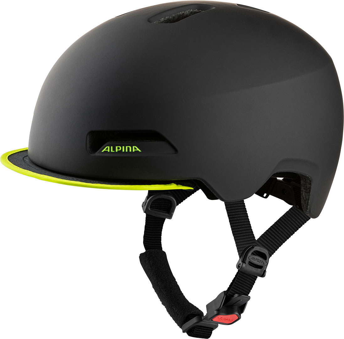 Product image 1 of the product “BROOKLYN Helmet 2024 black neon/yellow matt 52-57”