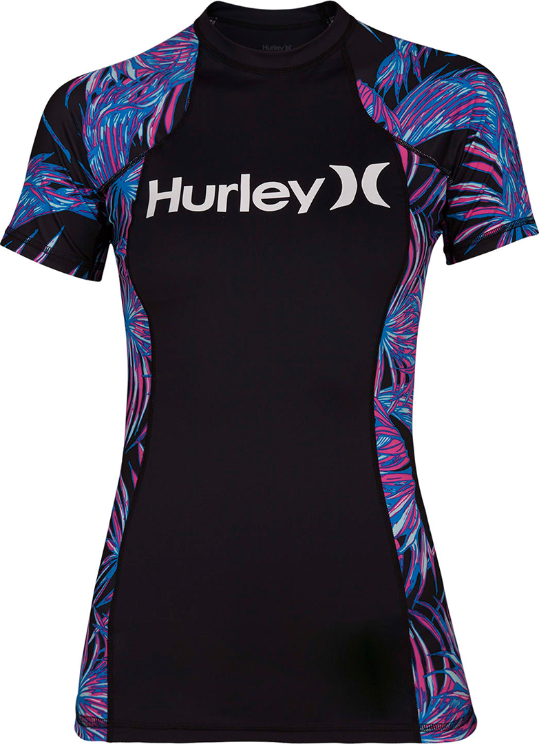 T-shirt HURLEY Surf Lycra ONE AND ONLY KOKO DONNA SS Lycra nera sport acquatici