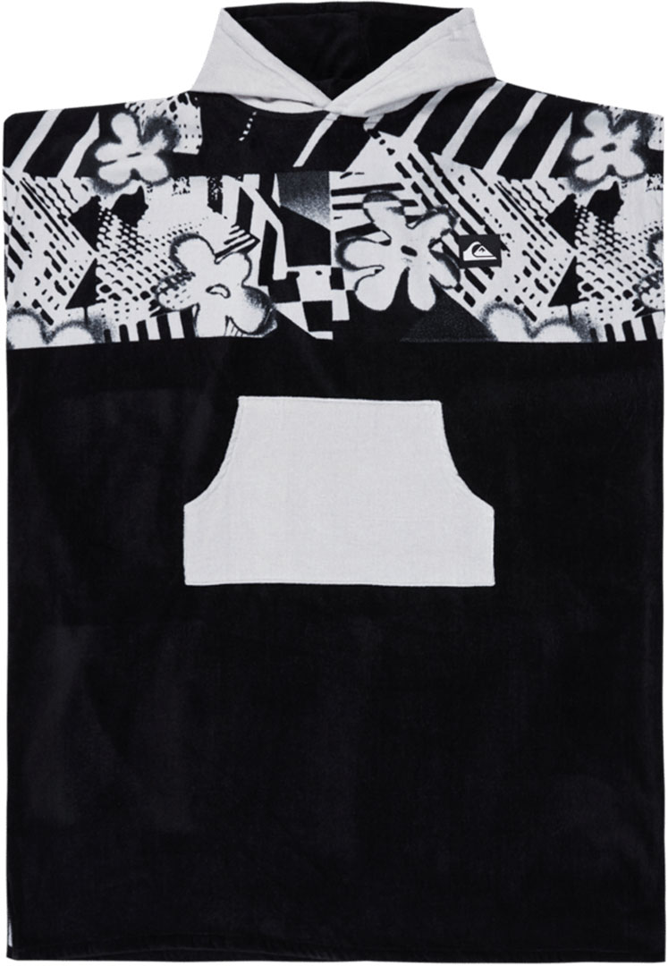 Product image 1 of the product “HOODY TOWEL Poncho 2026 black tribal tag ”