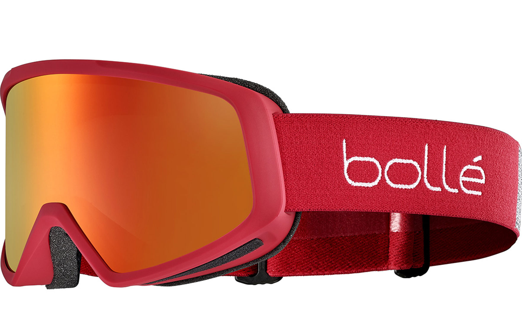 Product image 1 of the product “BEDROCK PLUS Goggle 2026 carmine red/sunrise ”