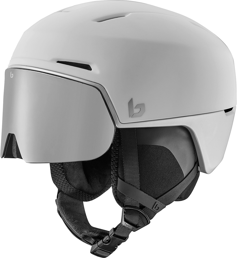 Product image 1 of the product “X-FUSION PURE Helmet 2025 white grey matte/brown gun ”