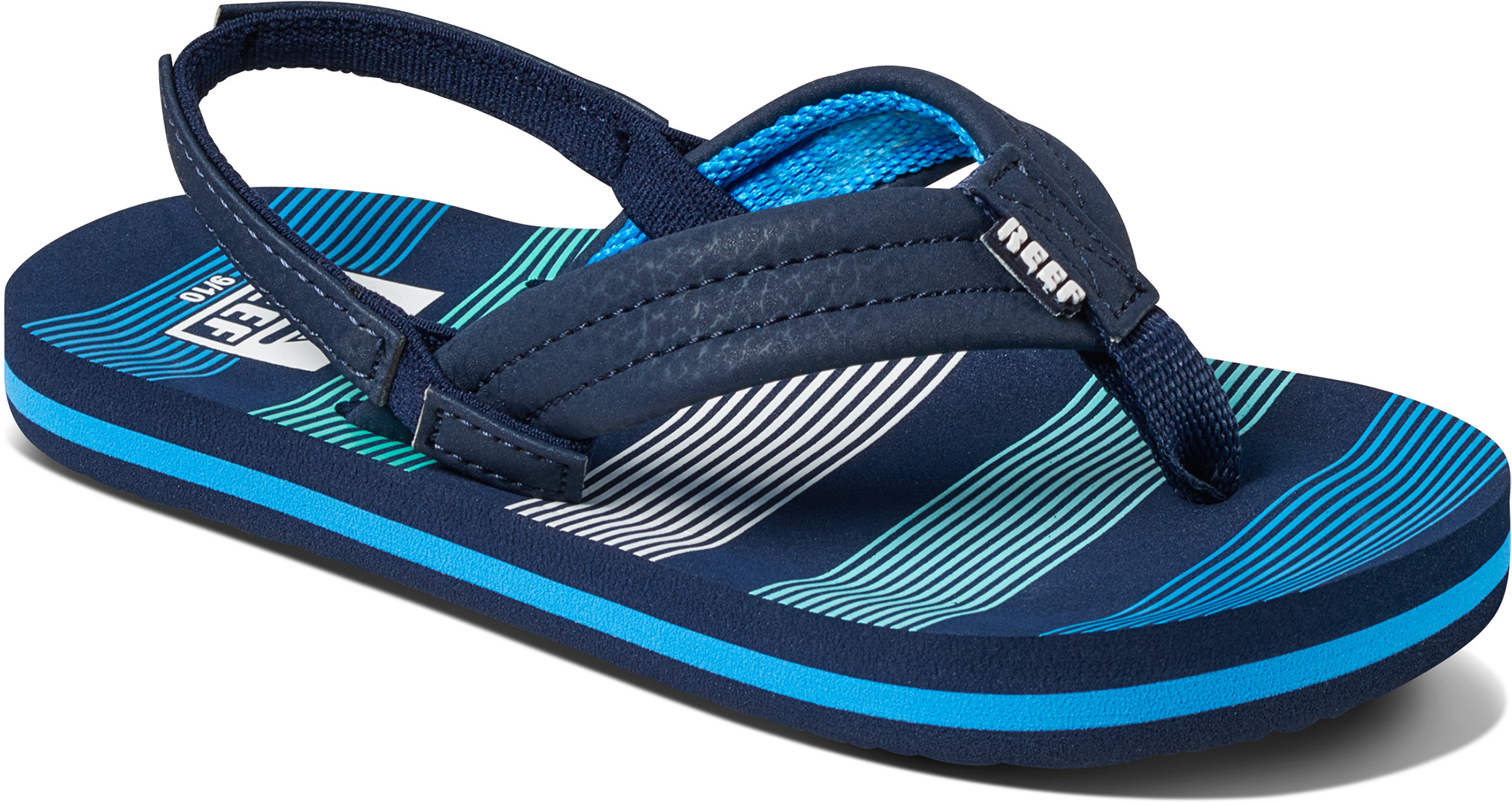 Product image 1 of the product “LITTLE AHI Sandal 2022 deep sea stripes 19/20”