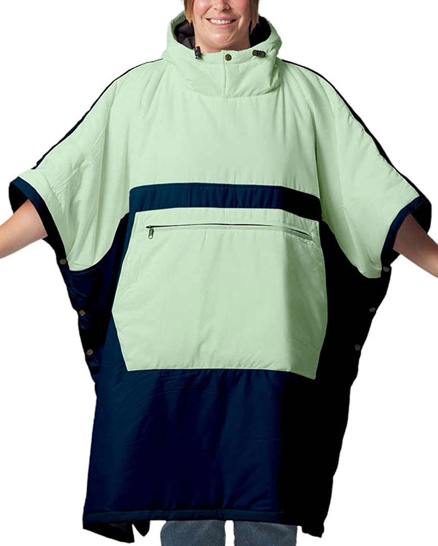 Product image 1 of the product “TROPPER Poncho Blanket 2026 navy/camo green ”