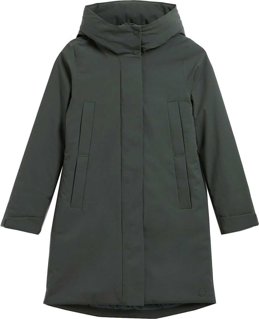 Pre-owned Elvine Mantel Übergangs Jacke Eline Mantel 2025 Slate Green Parka Freizeit In Grün