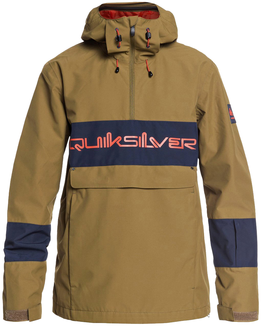 Pre-owned Quiksilver Snowboard Skijacke Winterjacke Steeze Jacke 2022 Military Olive