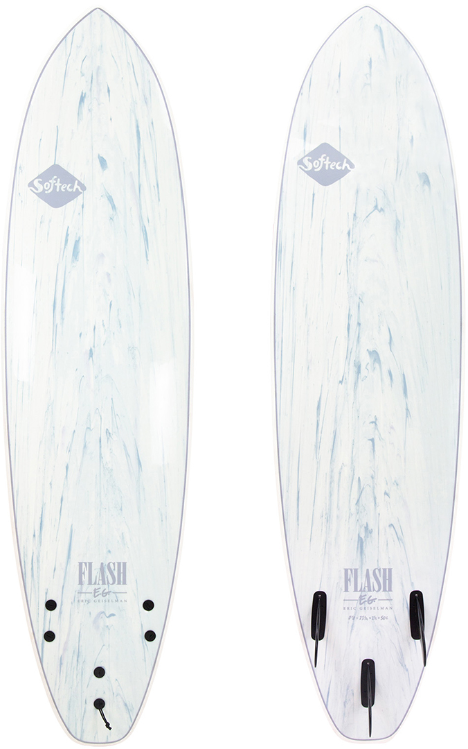 Product image 1 of the product “ERIC GEISELMAN FLASH Surfboard 2024 white marble ”