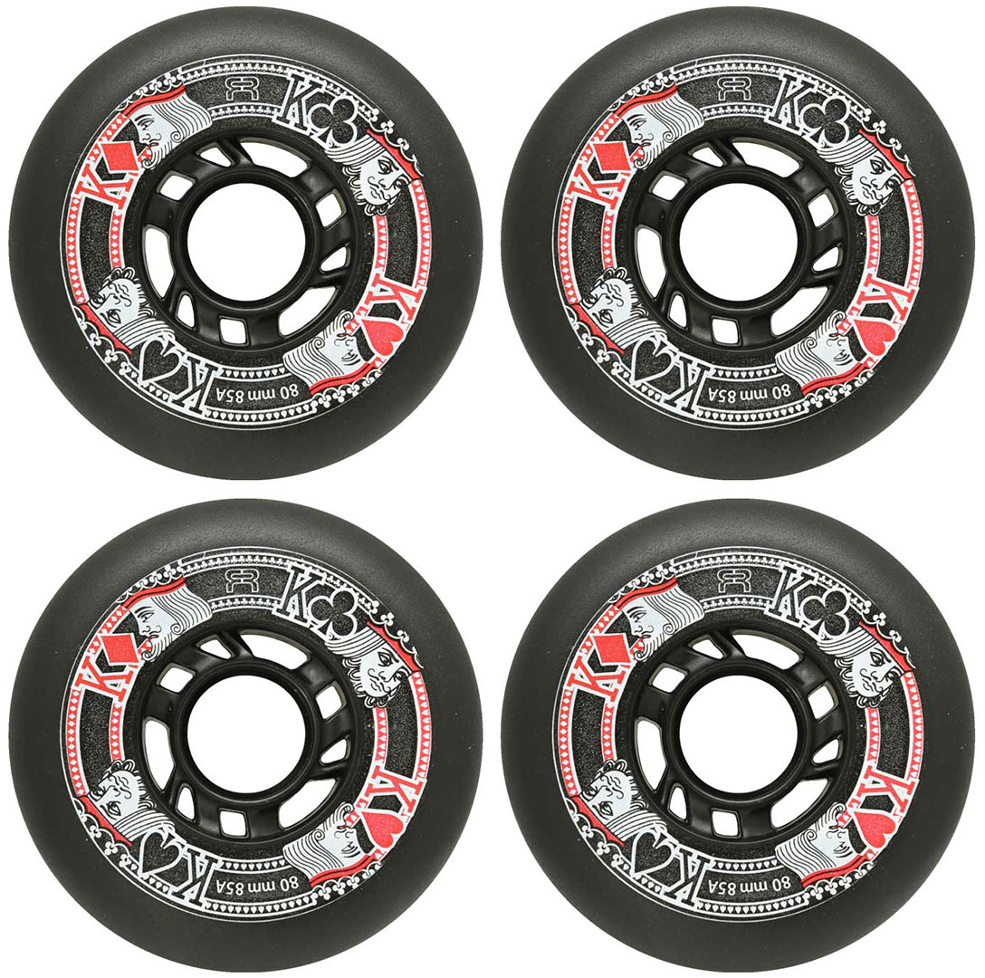 Product image 1 of the product “STREET KINGS 4-Pack Wheelset black 80mm/85a”