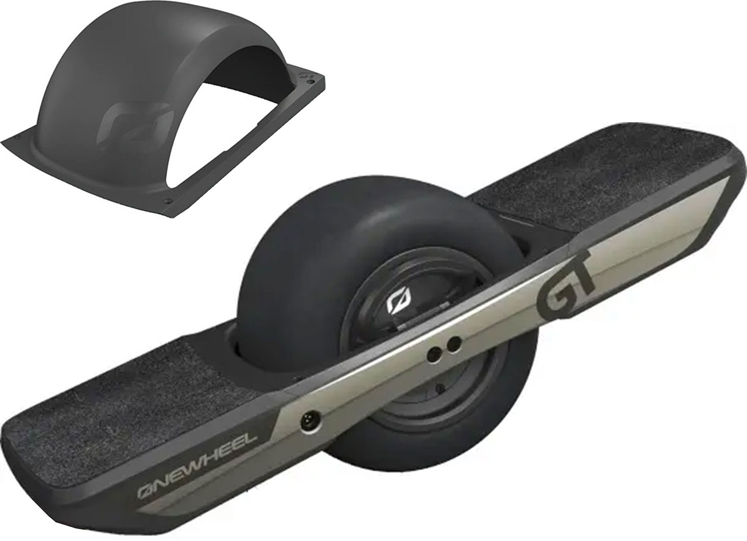 Product image 1 of the product “ONEWHEEL GT SLICK TIRE black incl. FENDER KIT jewel grey ”