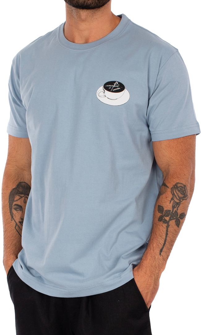IRIEDAILY Shirt Tshirt Oberteil SLOWPRESSO T-Shirt 2024 light blue Oberteil Top
