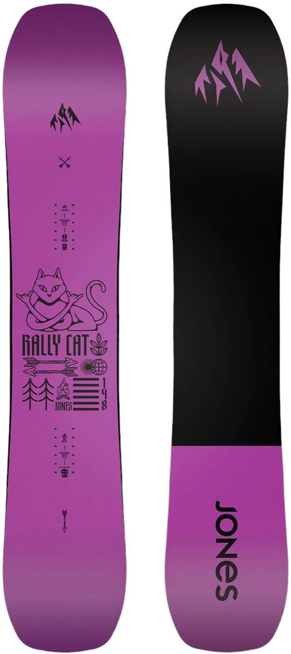 JONES Snowboard All Mountain WOMENS RALLY CAT Snowboard 2025 Snow Board Winter