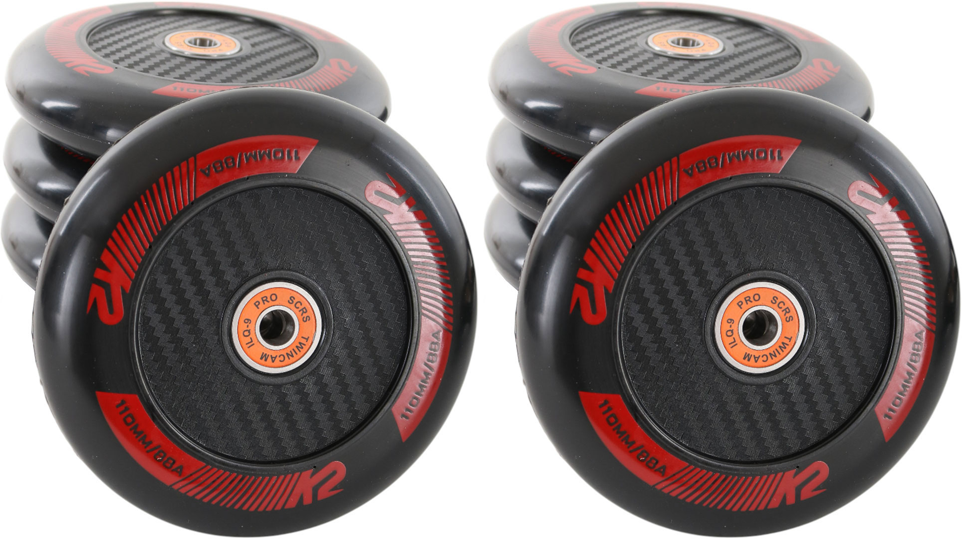 Product image 1 of the product “REDLINE 110mm/88A 8-Pack Wheelset incl. ILQ 9 Pro Bearings ”