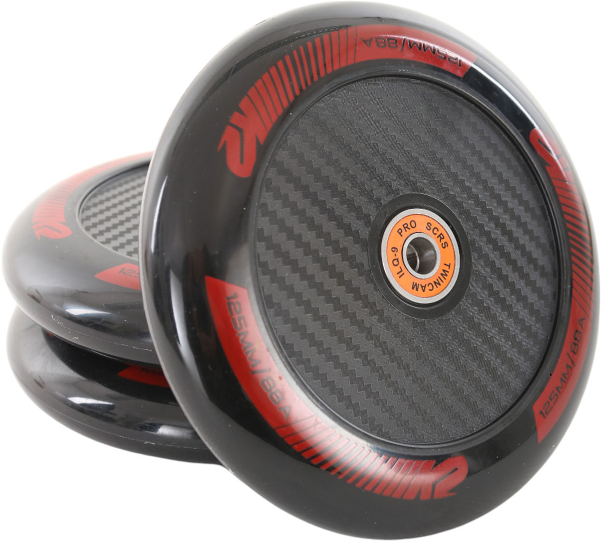 Product image 1 of the product “REDLINE 125mm/88A 3-Pack Wheelset incl. ILQ 9 Pro Bearings ”