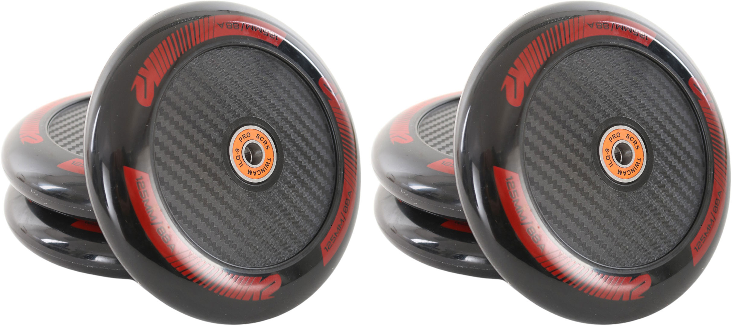 Product image 1 of the product “REDLINE 125mm/88A 6-Pack Wheelset incl. ILQ 9 Pro Bearings ”