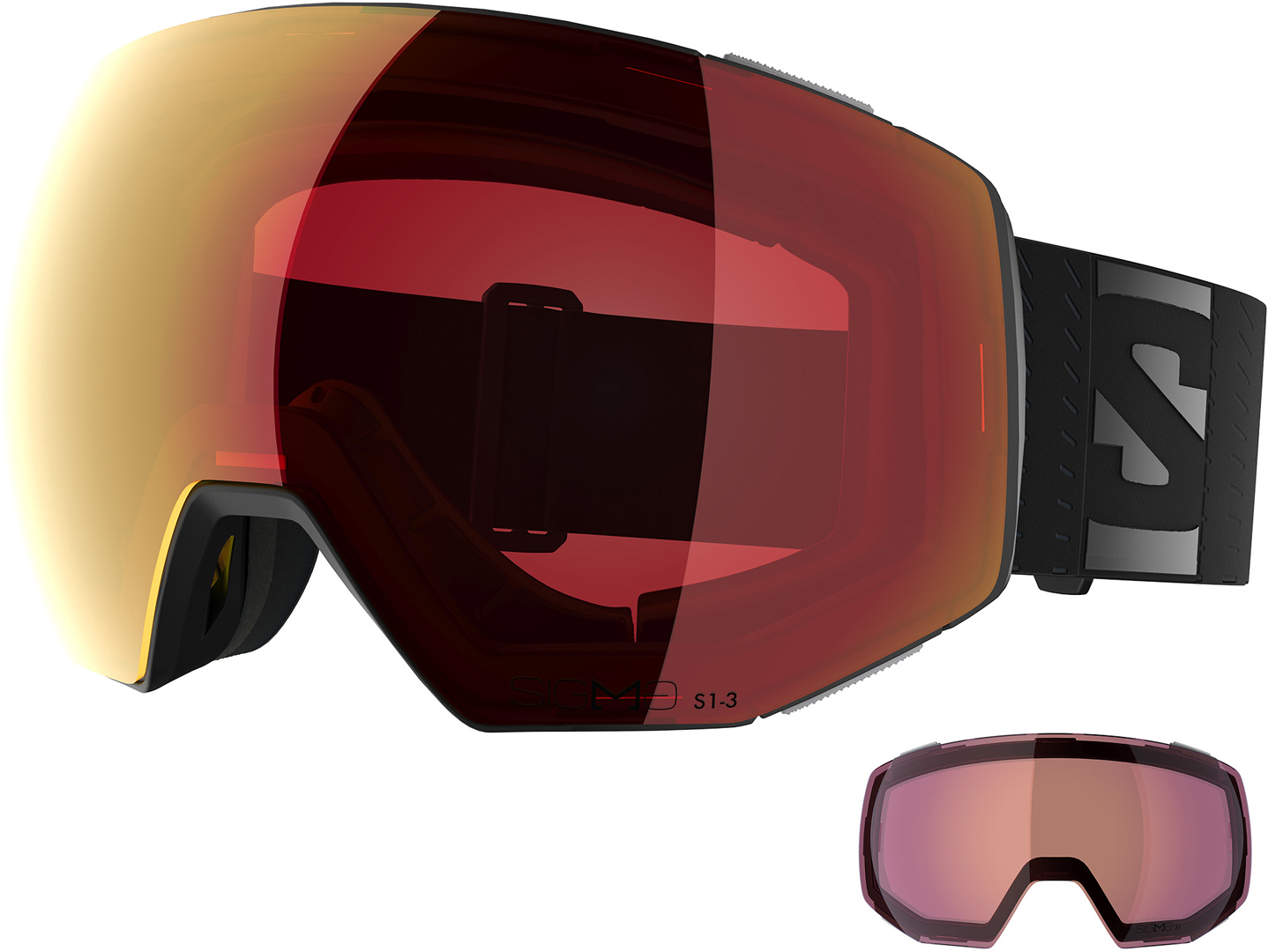 Product image 1 of the product “RADIUM PRIME SIGMA PHOTOCHROMIC Goggle 2027 black/sigma photo poppy red ”