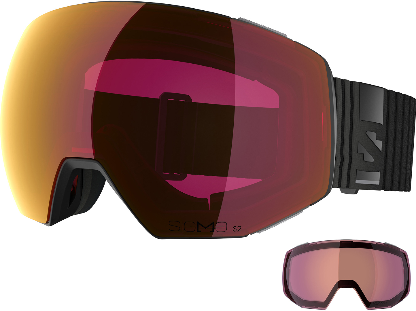 Product image 1 of the product “RADIUM PRIME SIGMA Goggle 2027 black/sigma poppy red ”