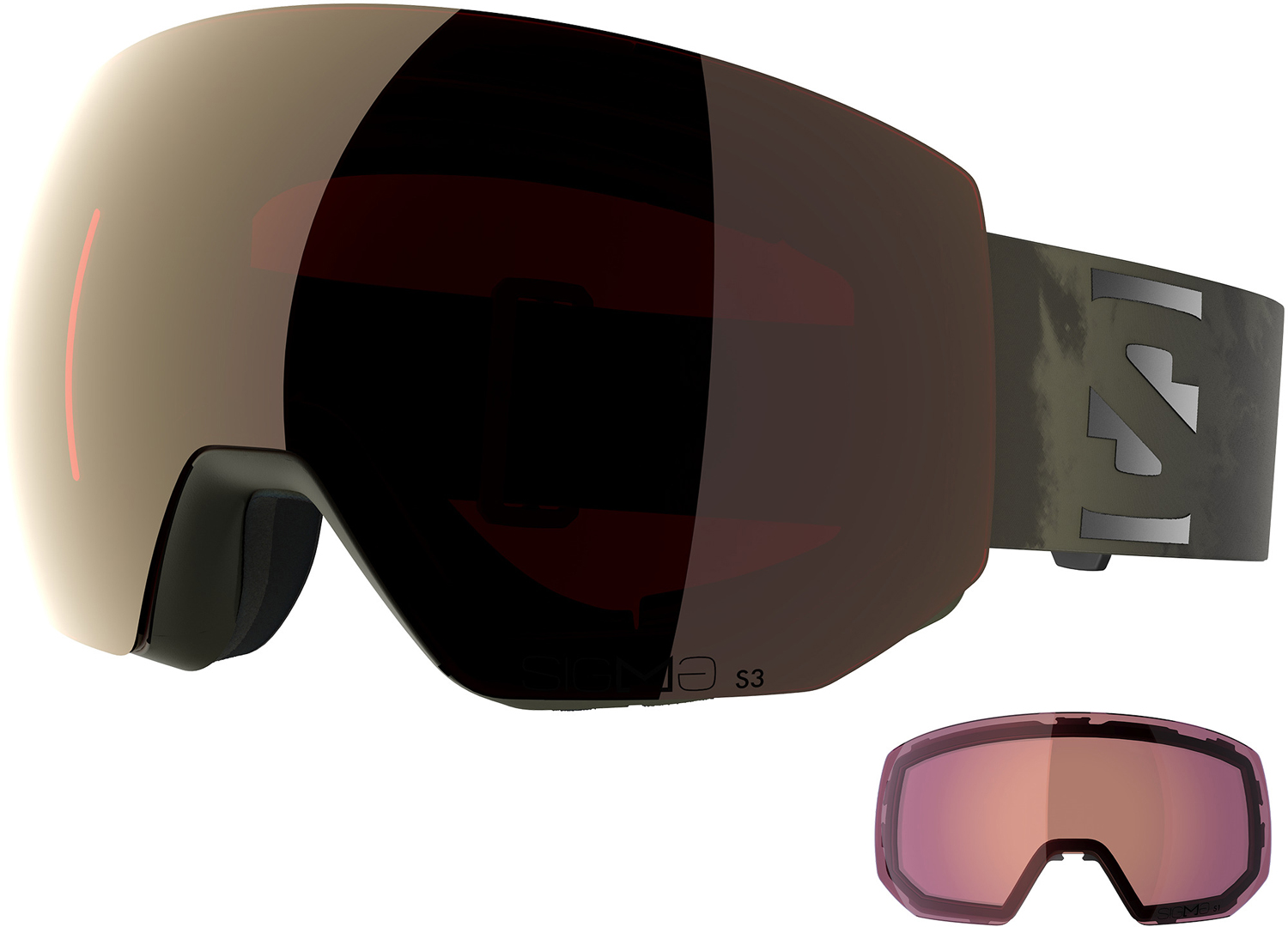Artikelbild 1 des Artikels “RADIUM PRO SIGMA Schneebrille 2026 olive night/sigma gun metal “