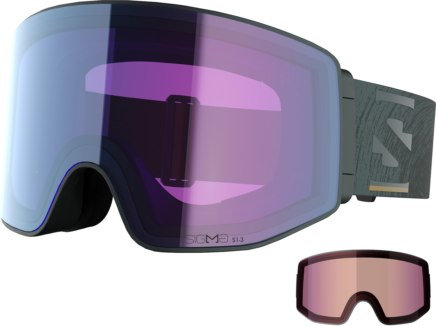 Product image 1 of the product “SENTRY PRIME SIGMA PHOTOCHROMIC Goggle 2027 green gables/sigma photo sky blue ”