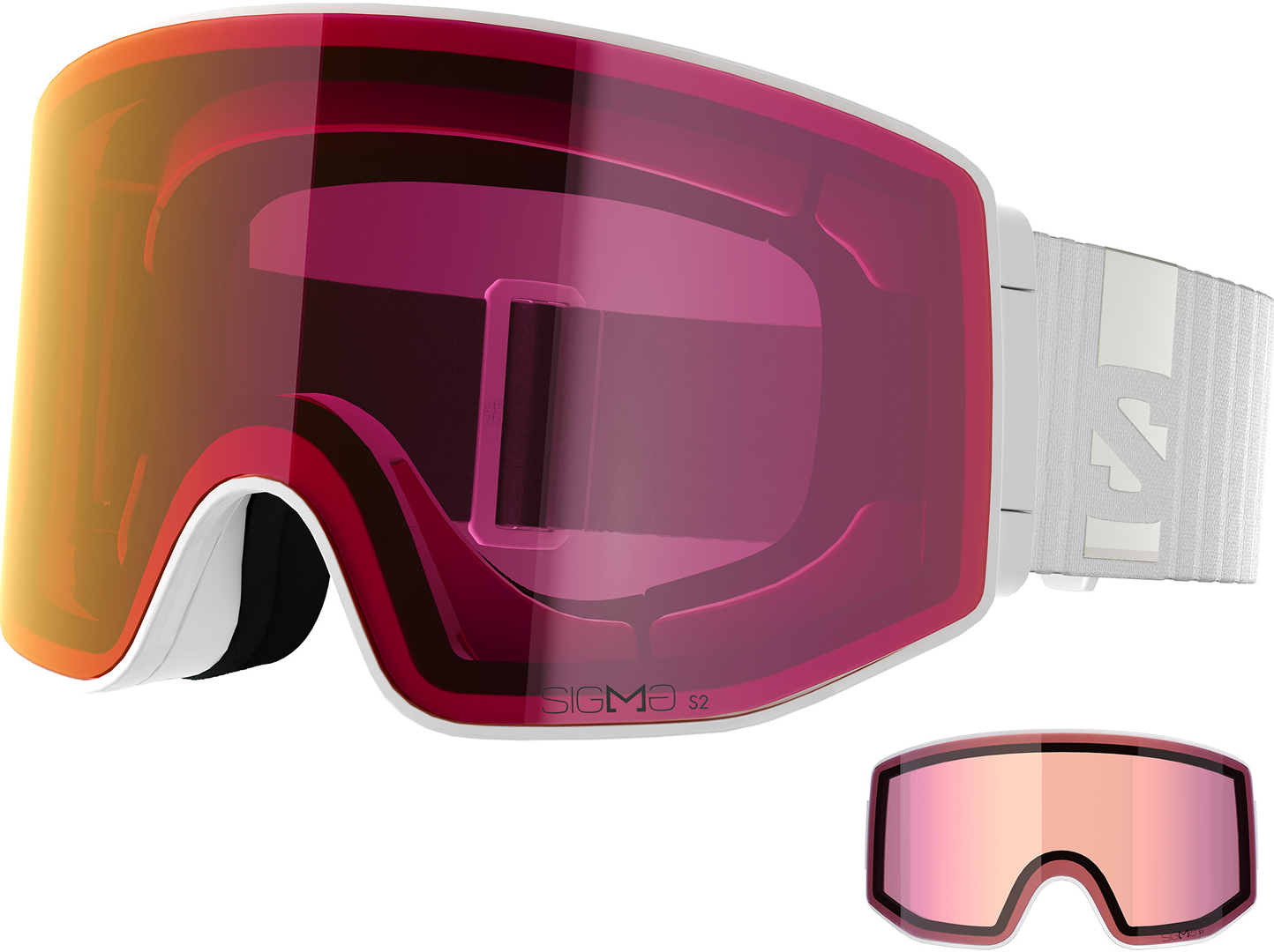 Product image 1 of the product “SENTRY PRIME SIGMA Goggle 2026 white/sigma poppy red ”