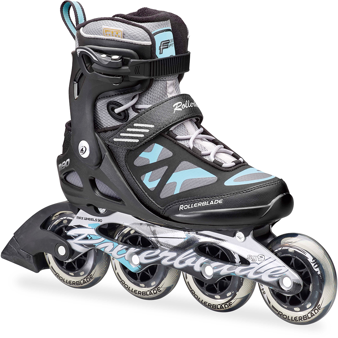 MACROBLADE 90 ST W Inline Skate 2016 black/light blue Warehouse One