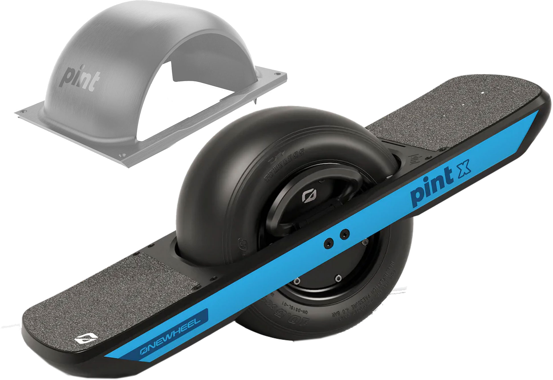 Product image 1 of the product “ONEWHEEL PINT X powder blue incl. FENDER KIT light grey ”