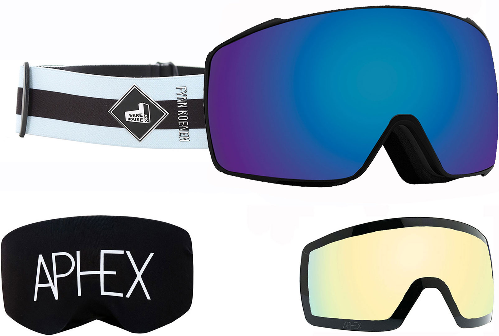 Artikelbild 1 des Artikels “ORION THE ONE EDITION Magnet Schneebrille 2026 fynn strap/revo blue + Zusatzglas yellow “