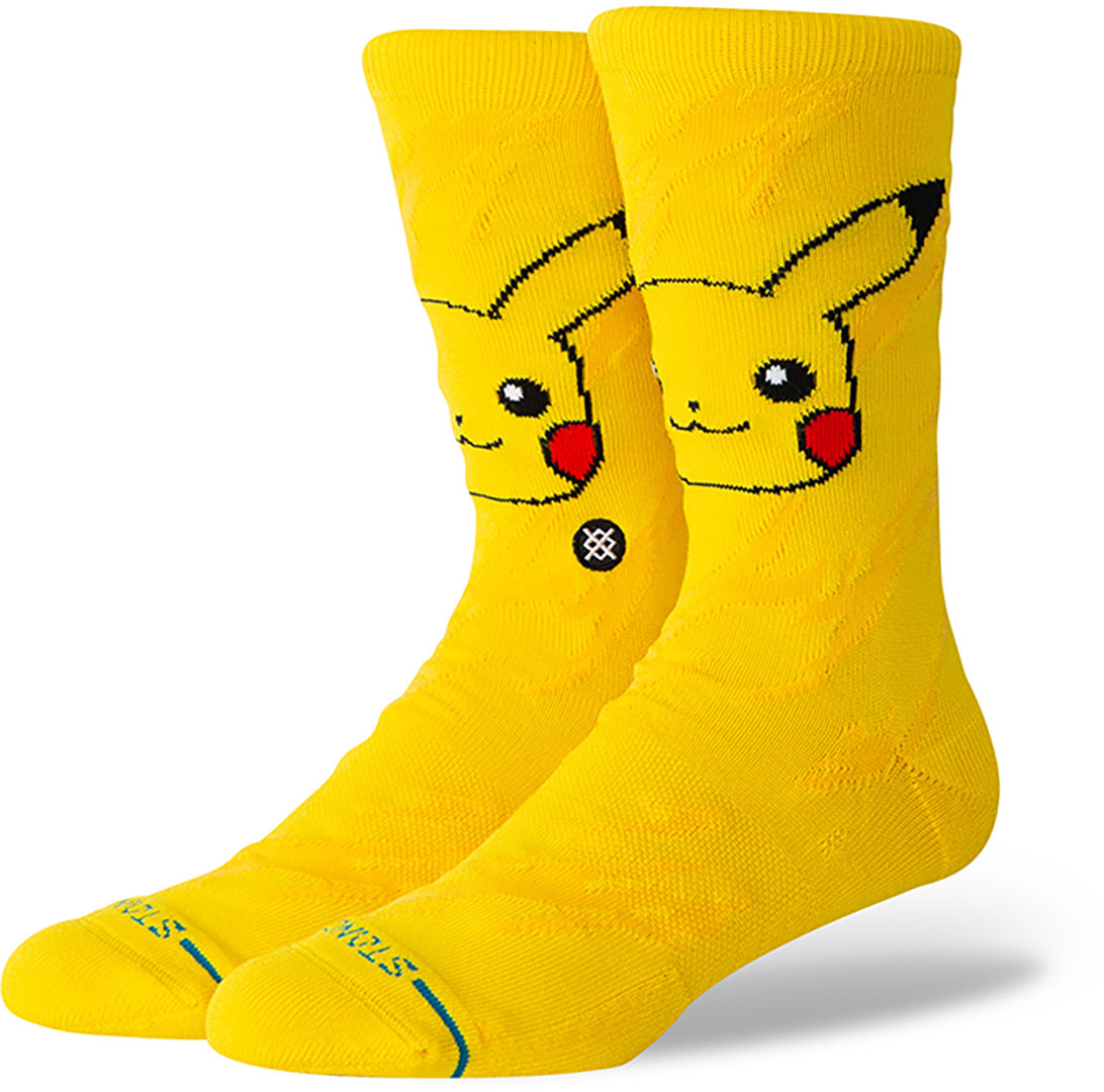 Product image 1 of the product “PIKACHU BOLT CREW Socks 2027 yellow 43-46”