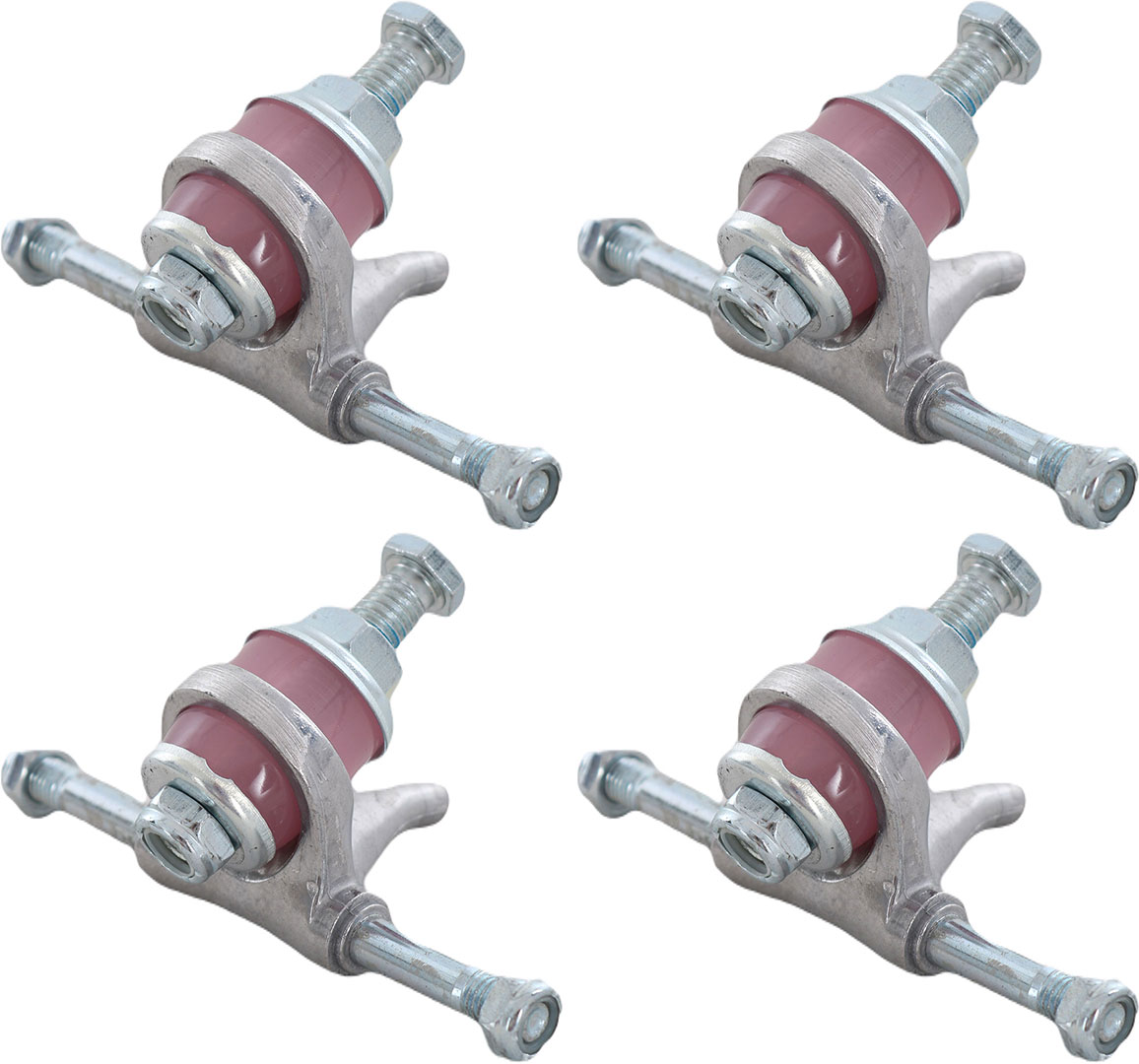 Product image 1 of the product “QUAD SKATE Trucks 4 Pack silver rose ”