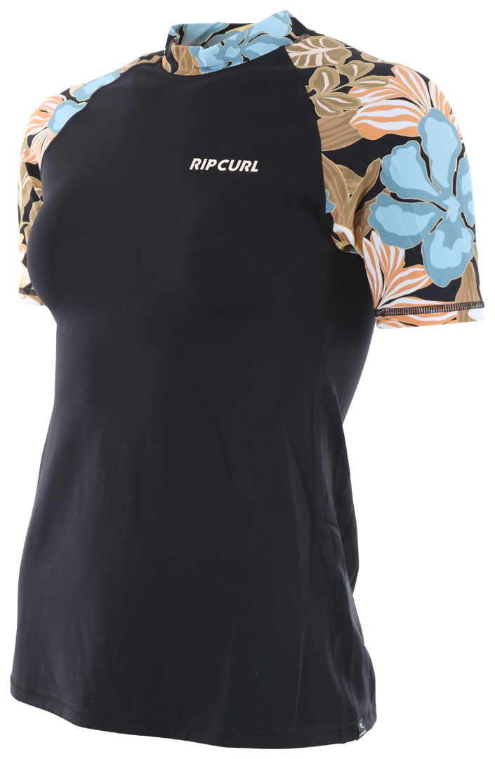 T-shirt RIP CURL Surf Lycra FOLLOW THE SUN SS Lycra 2024 nera sport acquatici