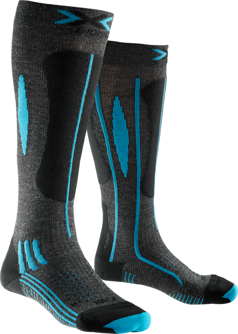 X-SOCKS skisocken EFFEKTOR RACE grey/black/lime ski thermosocken wintersocken 