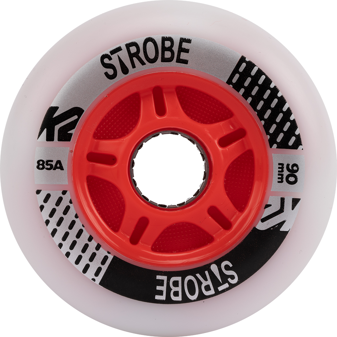Product image 1 of the product “STROBE LIGHT 90mm 2-Pack Wheelset 2026 white ”