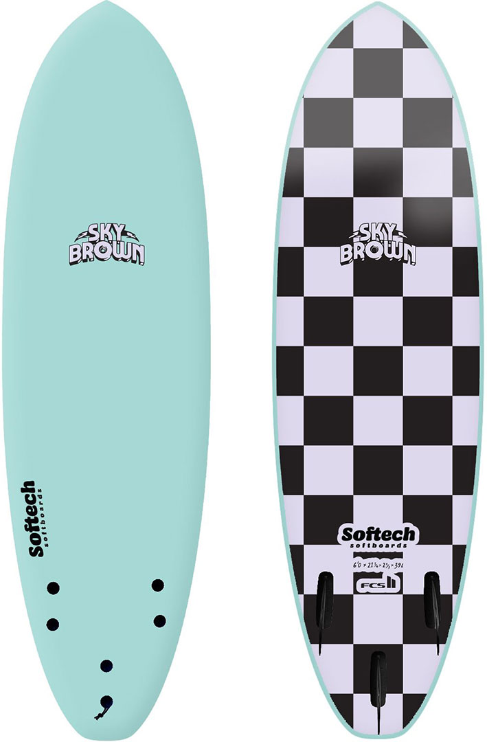 Artikelbild 1 des Artikels “SKY BROWN FCS II Surfboard 2025 seafoam 5.0“