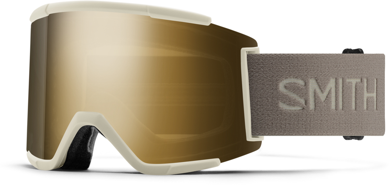 Product image 1 of the product “SQUAD XL Goggle 2026 chalk/chromapop sun black gold mirror ”