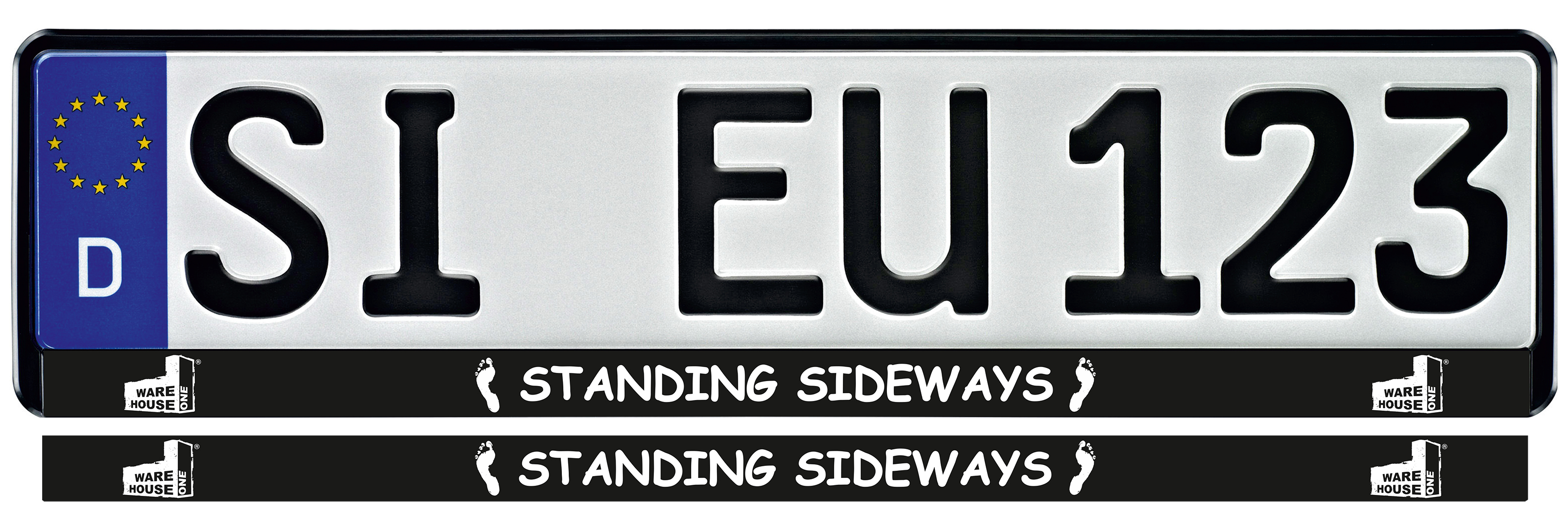 Product image 1 of the product “STANDING SIDEWAYS License Plate Holder ”