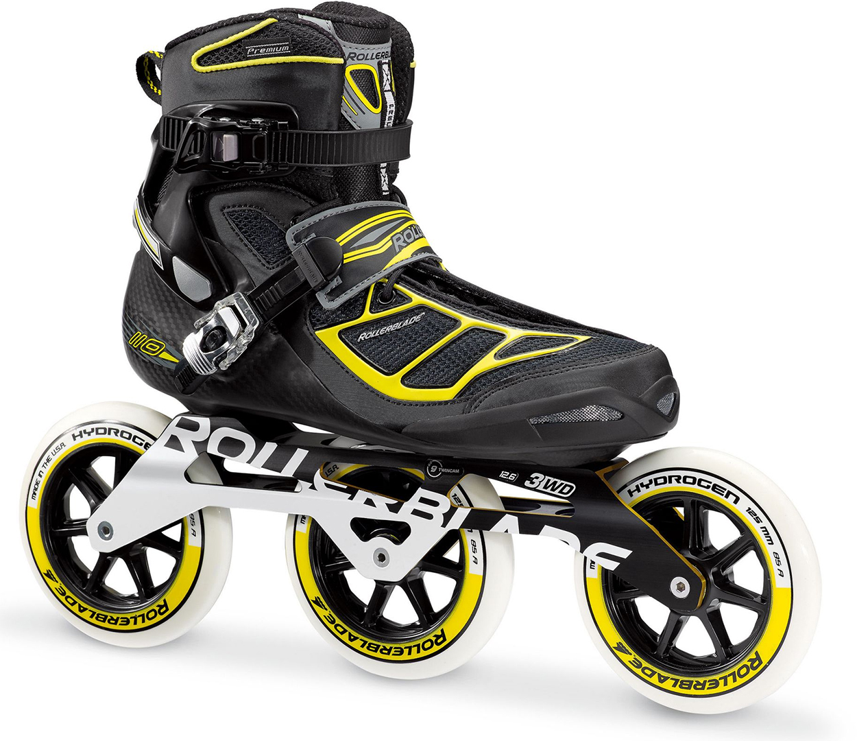 TEMPEST 125 3WD Inline Skate 2017 black/yellow | Warehouse One