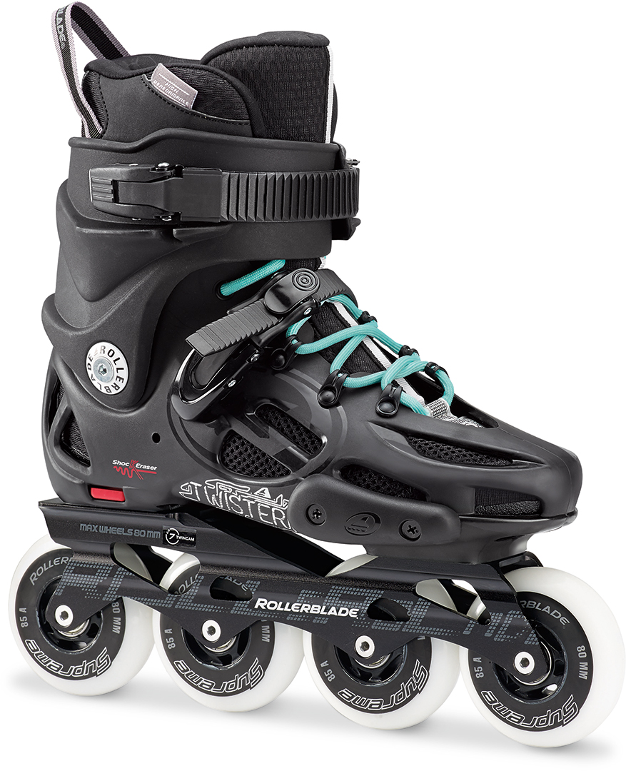 TWISTER 80 W Inline Skate 2017 black/light blue Warehouse One