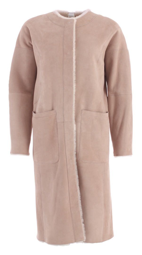 Product image 1 of the product “REMY REVERSIBLE SHEARLING Coat mushroom ”