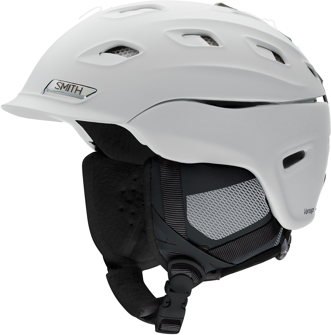 Casque de ski SMITH casque de snowboard VANTAGE WOMEN casque 2025 blanc mat casque de sport - Photo 2/2