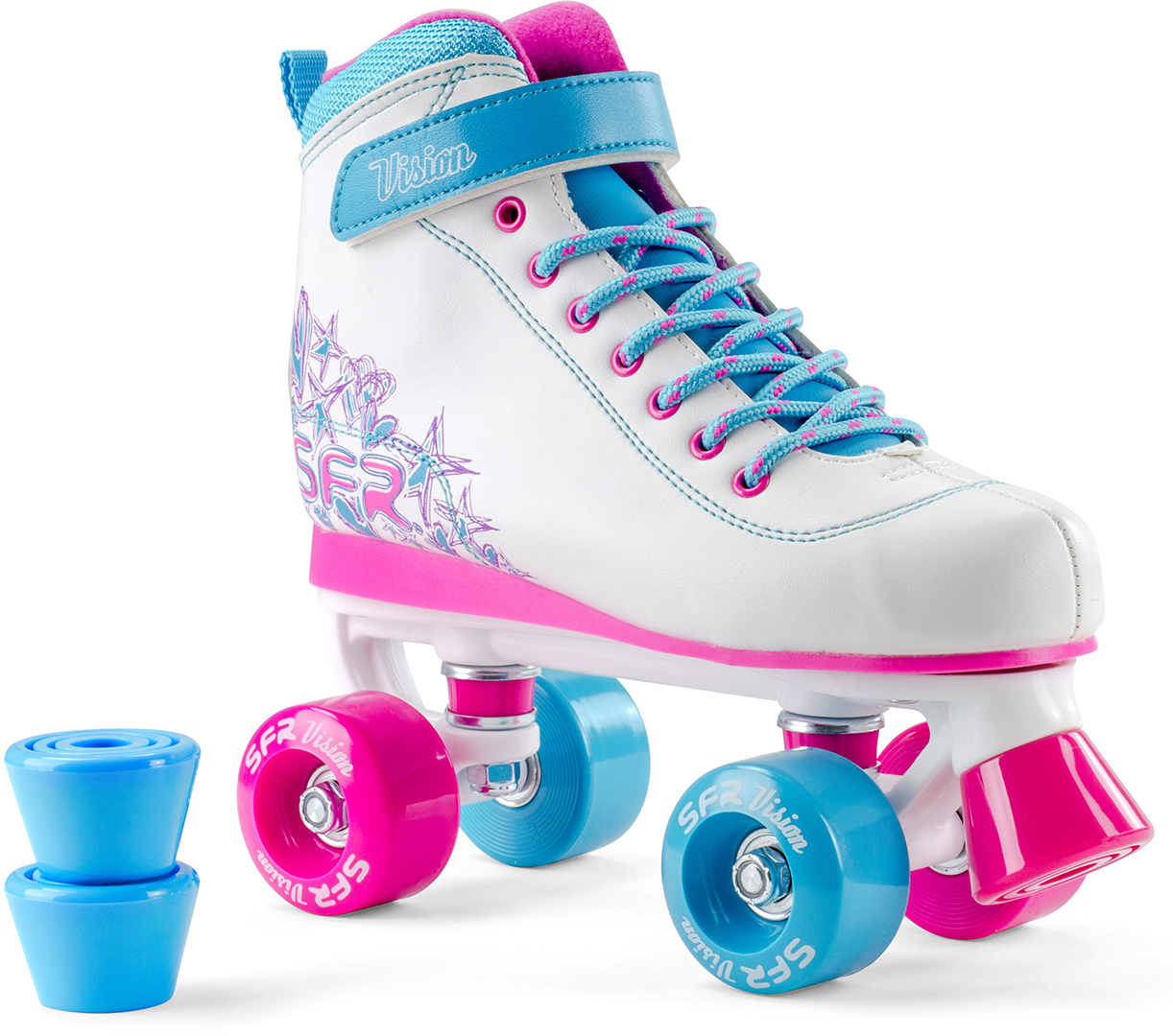 Artikelbild 1 des Artikels “VISION II PLUS Rollschuh white/blue/pink 37“