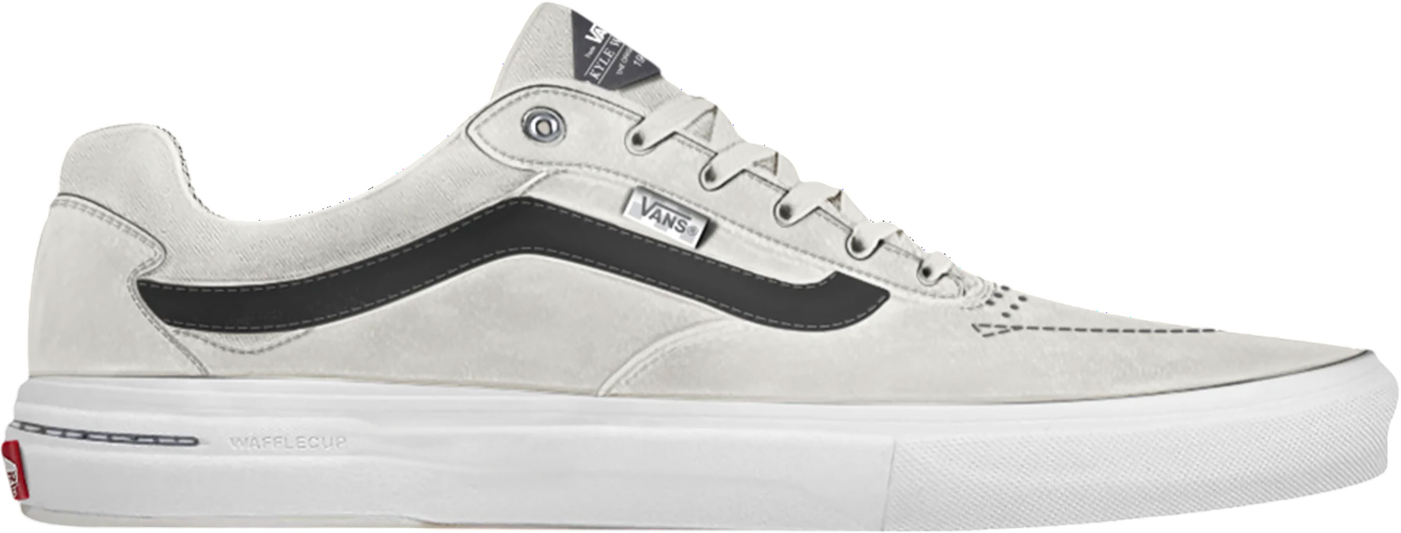 Product image 1 of the product “SKATE KYLE WALKER WAFFLECUP Shoe 2027 white/gunmetal 43”