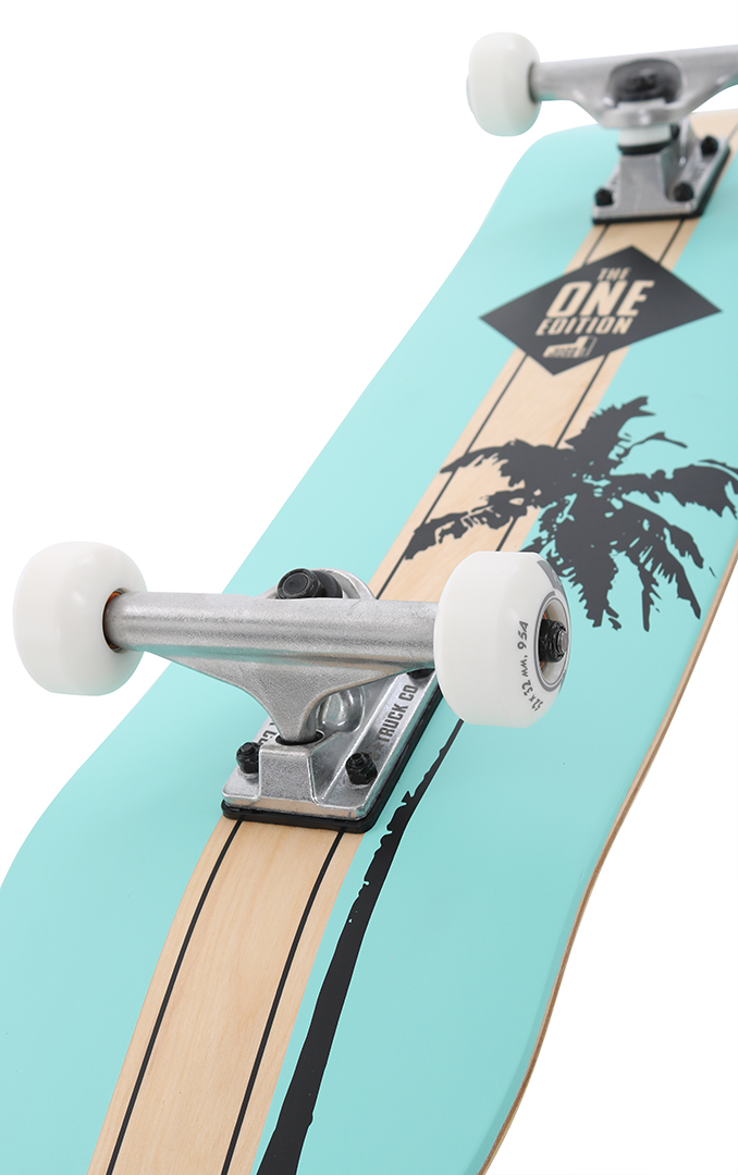 ROLLERCOASTER Skateboard Komplettboard PALMS THE ONE EDITION mint Achsen Rollen 