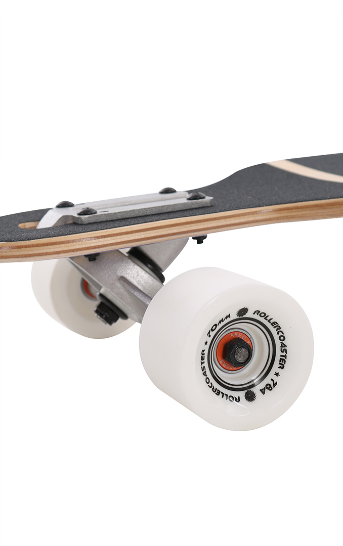 Miniaturansicht 62  - ROLLERCOASTER Longboard Skateboard Komplett PALMS + STRIPES + FEATHERS THE ONE