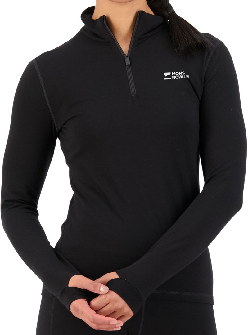 Artikelbild 2 des Artikels “CASCADE MERINO 1/4 ZIP WOMEN Longsleeve 2026 black S“