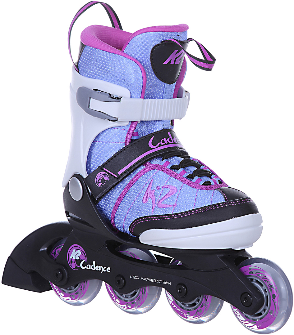 Product image 2 of the product “CADENCE JR GIRLS Kinder Inline Skate incl. ALPINA XIMO 2 aqua rose flower gloss 29-34 | 47-51”