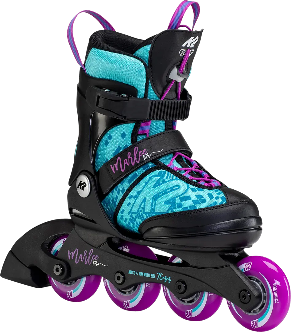 Artikelbild 2 des Artikels “MARLEE PRO Kinder Inline Skate light blue/purple inkl. ALPINA XIMO 2 aqua rose flower gloss 35-40 | 47-51“