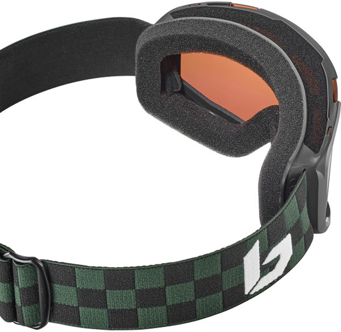 Product image 2 of the product “ROCKET Goggle 2027 green checkerboard matte/rosy bronze ”